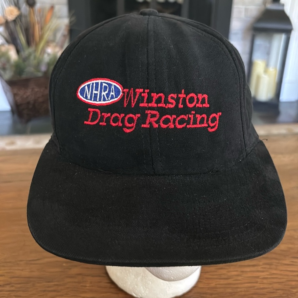 VINTAGE NHRA Winston Drag Racing hat SnapBack cap
